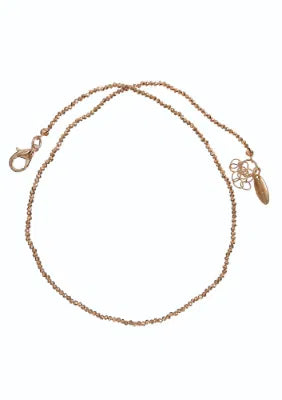 N - Fine Mirror Bead Chain - Golden Shimmer