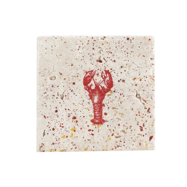 Single Stone Coaster- Red Lobster