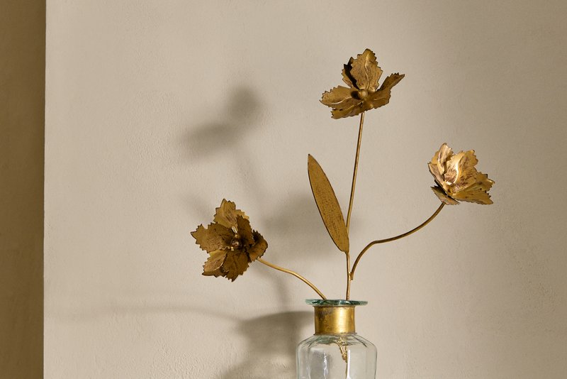 San Stem Floral - Antique Brass - One Size