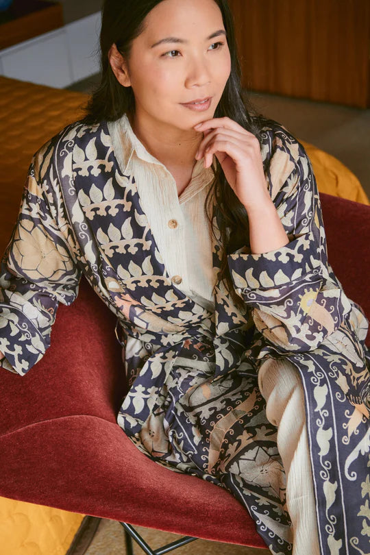 Susani Charcoal Gown