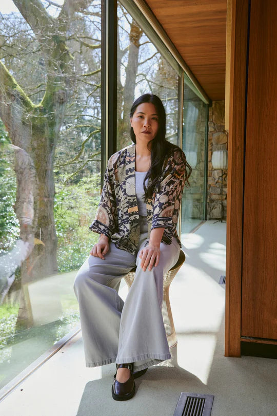 Susani Charcoal Kimono