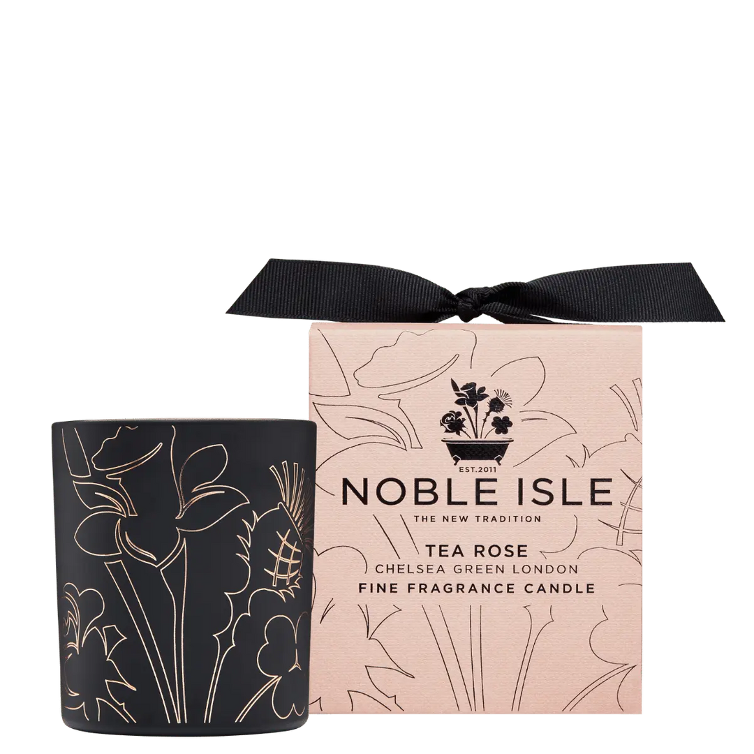 TEA ROSE, LUXURY SCENTED CANDLE SINGLE-WICK, MADE IN THE UK