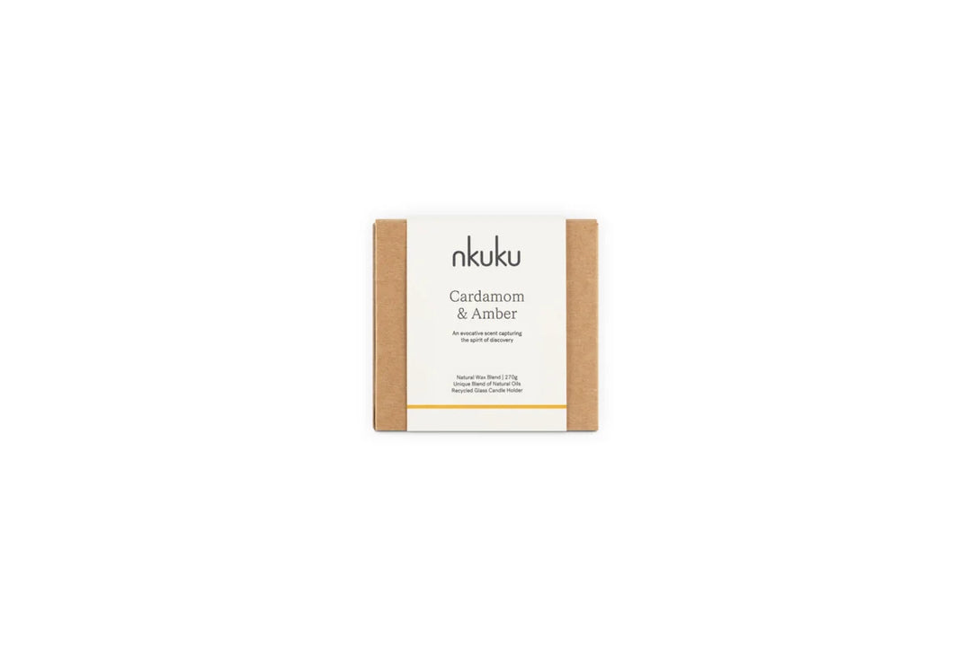 Cardamom & Amber Scented Candle - Aged Smoke - 1 Wick