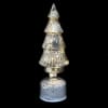 S SILVER LED ROTATING TREE