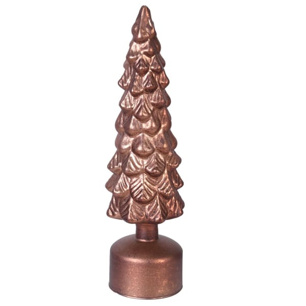 L BRONZE ROTATING LIT TREE