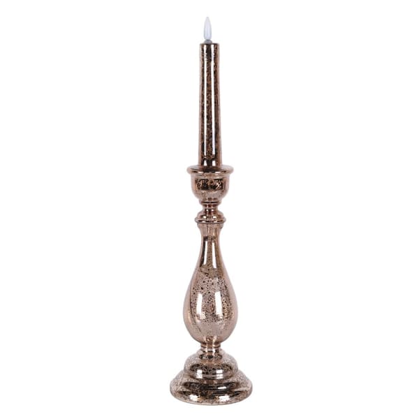 Rose Gold LED Candlestick