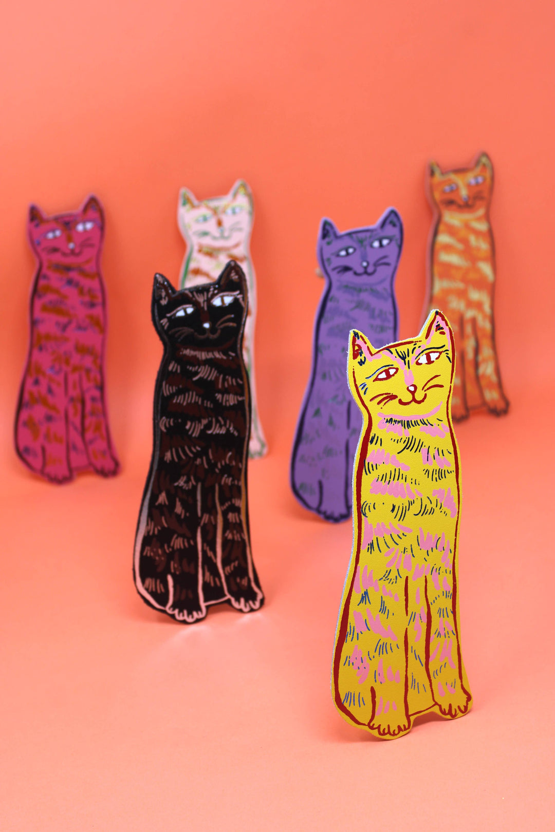 Cat Tails Bookmark: Yellow