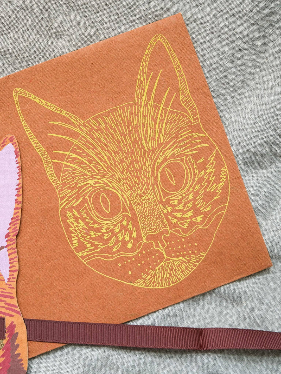 UK/EU: Cat Mask Greeting Card