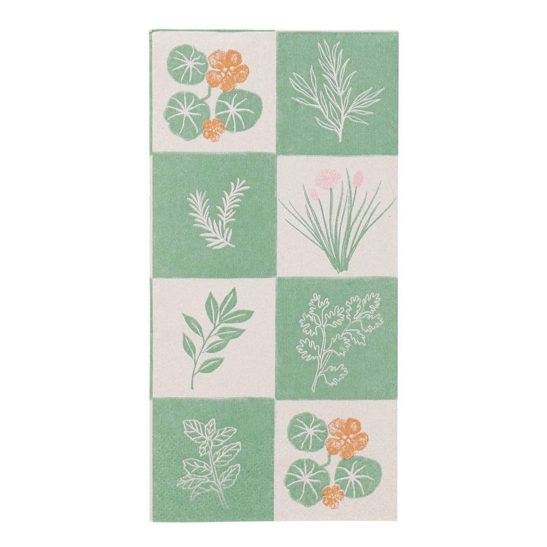 Herb Long Lunch Paper Napkins - 16 Pack | Everyday |