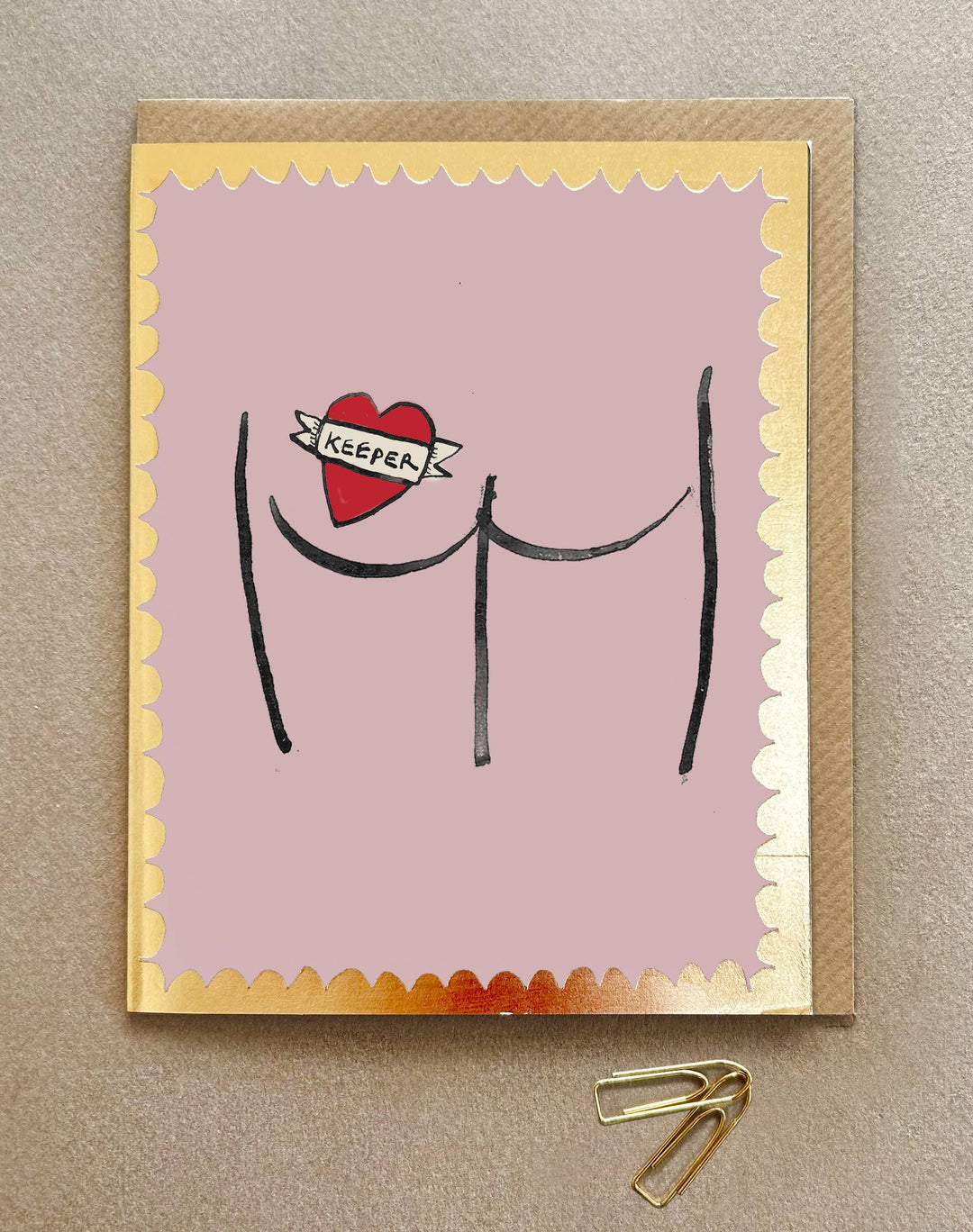 'Keeper' Greetings card FP3540