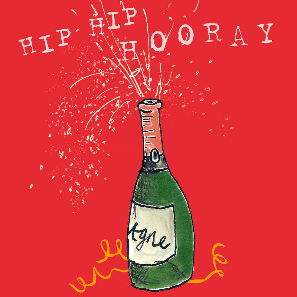 'Hip Hip Hooray' Greetings Card , FP2058