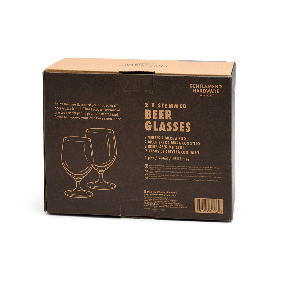 Gentlemen's Hardware 2 Tulip Beer Glasses