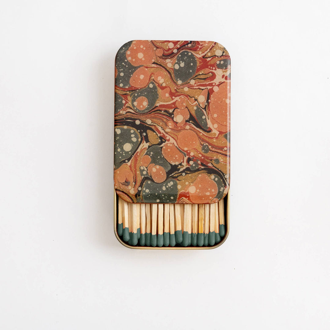Matches in Tin - The Art of Marbling
