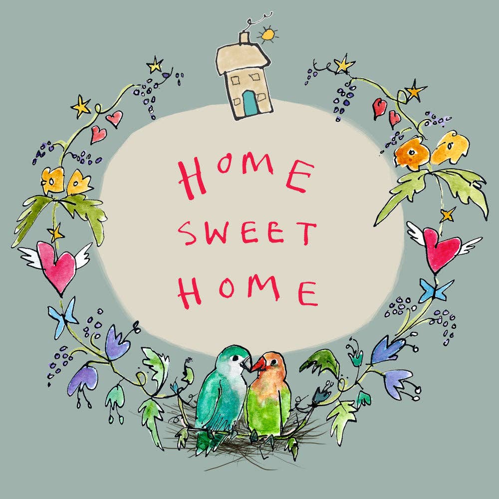 'Home Sweet Home Garland' Greetings Card, Garland , FP885