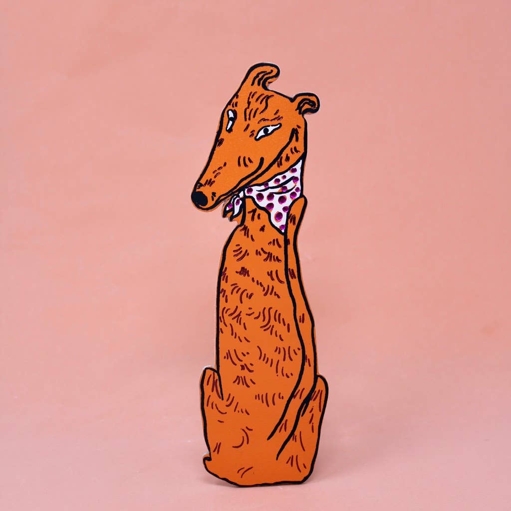 Dog Tails Bookmark: Orange