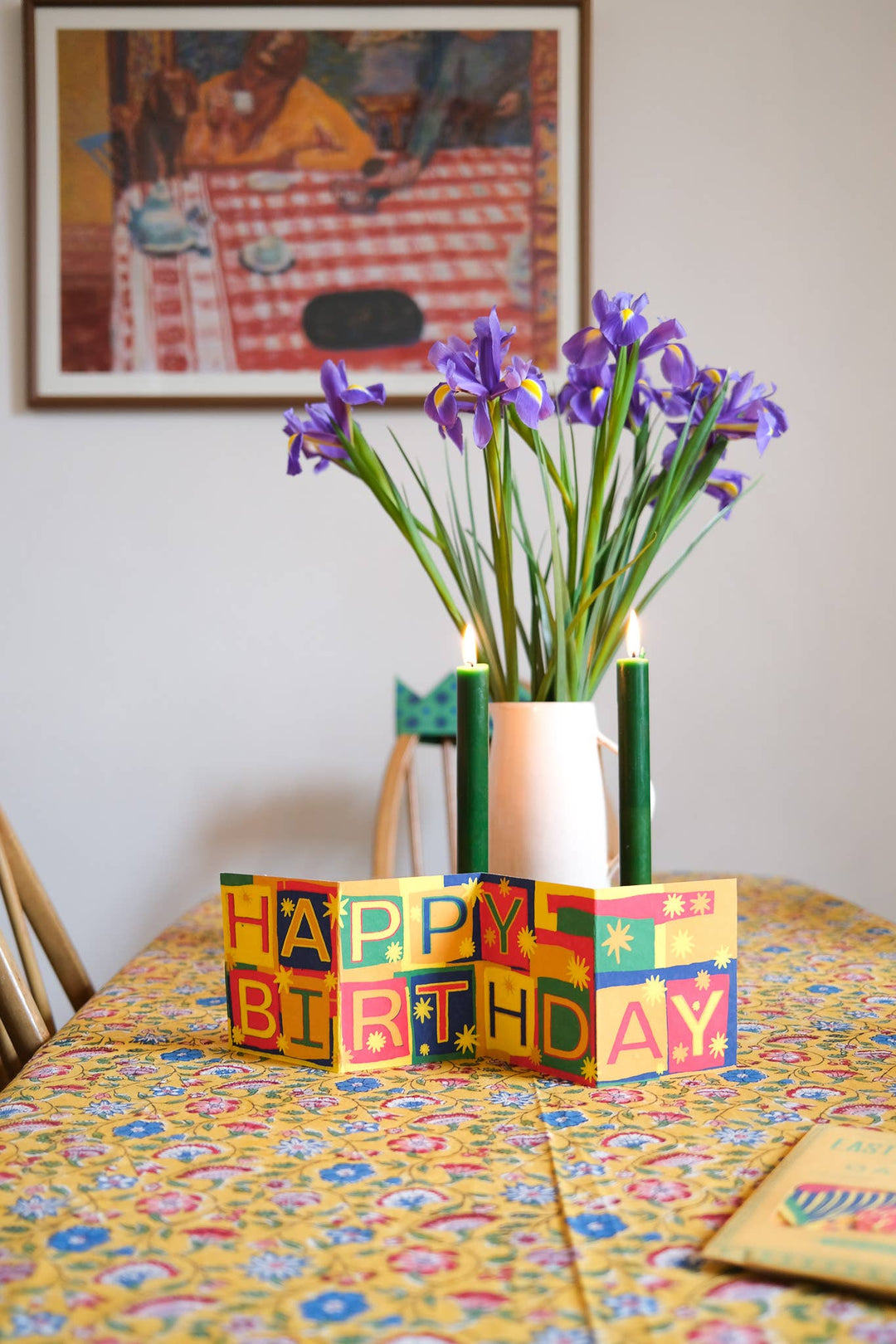 UK/EU: Happy Birthday Concertina Greeting Card