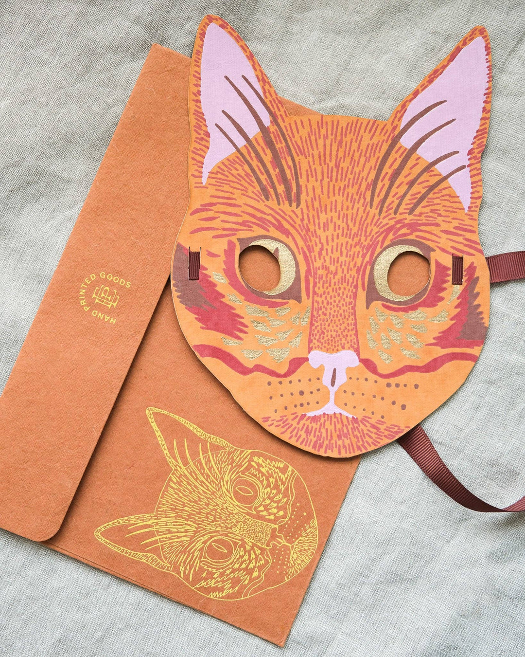 UK/EU: Cat Mask Greeting Card