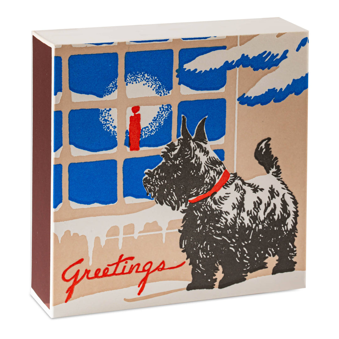 Scotty Dog | Square - Christmas Safety Matches🎄