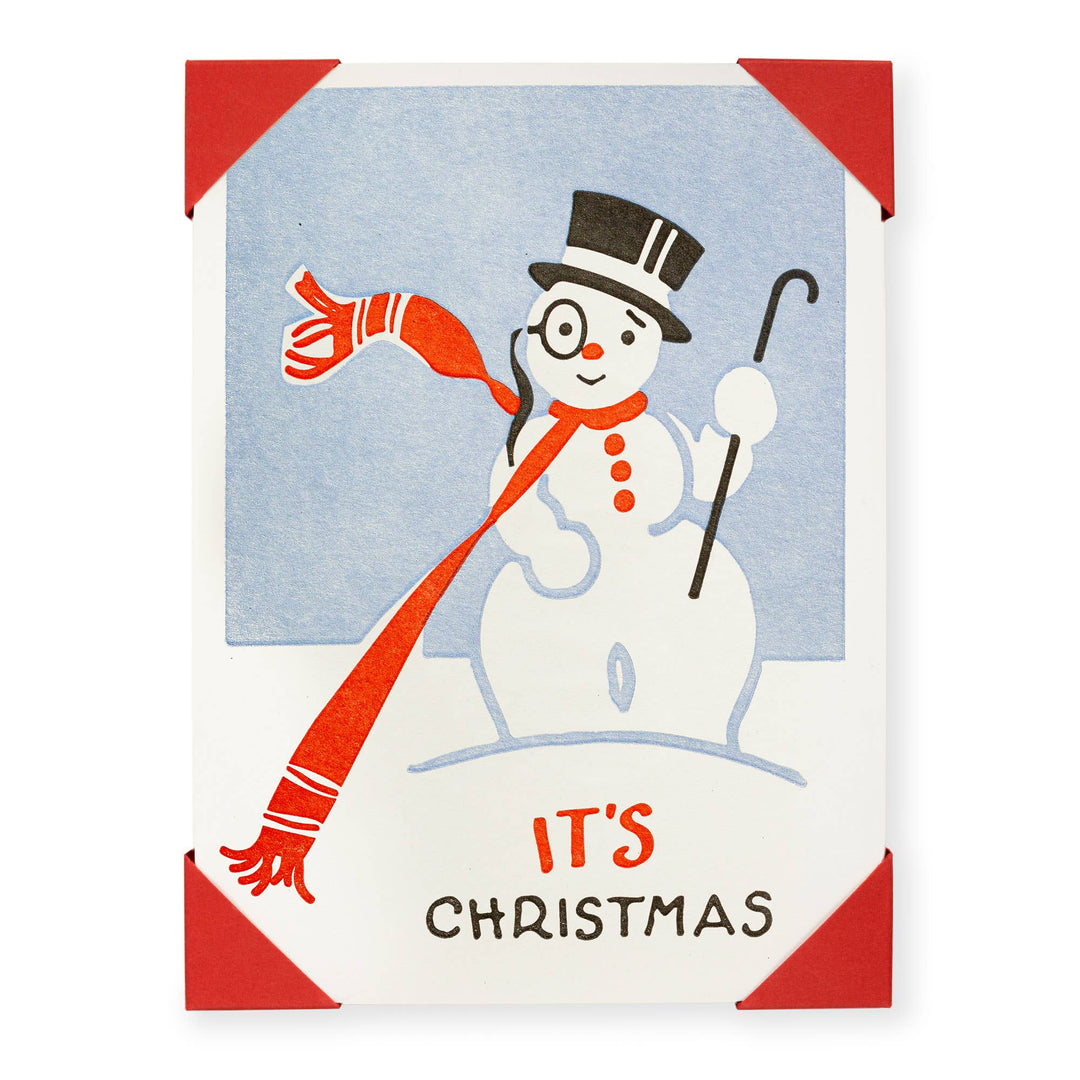 Snowman | Notelet Christmas Card (5-Pack) 🎄