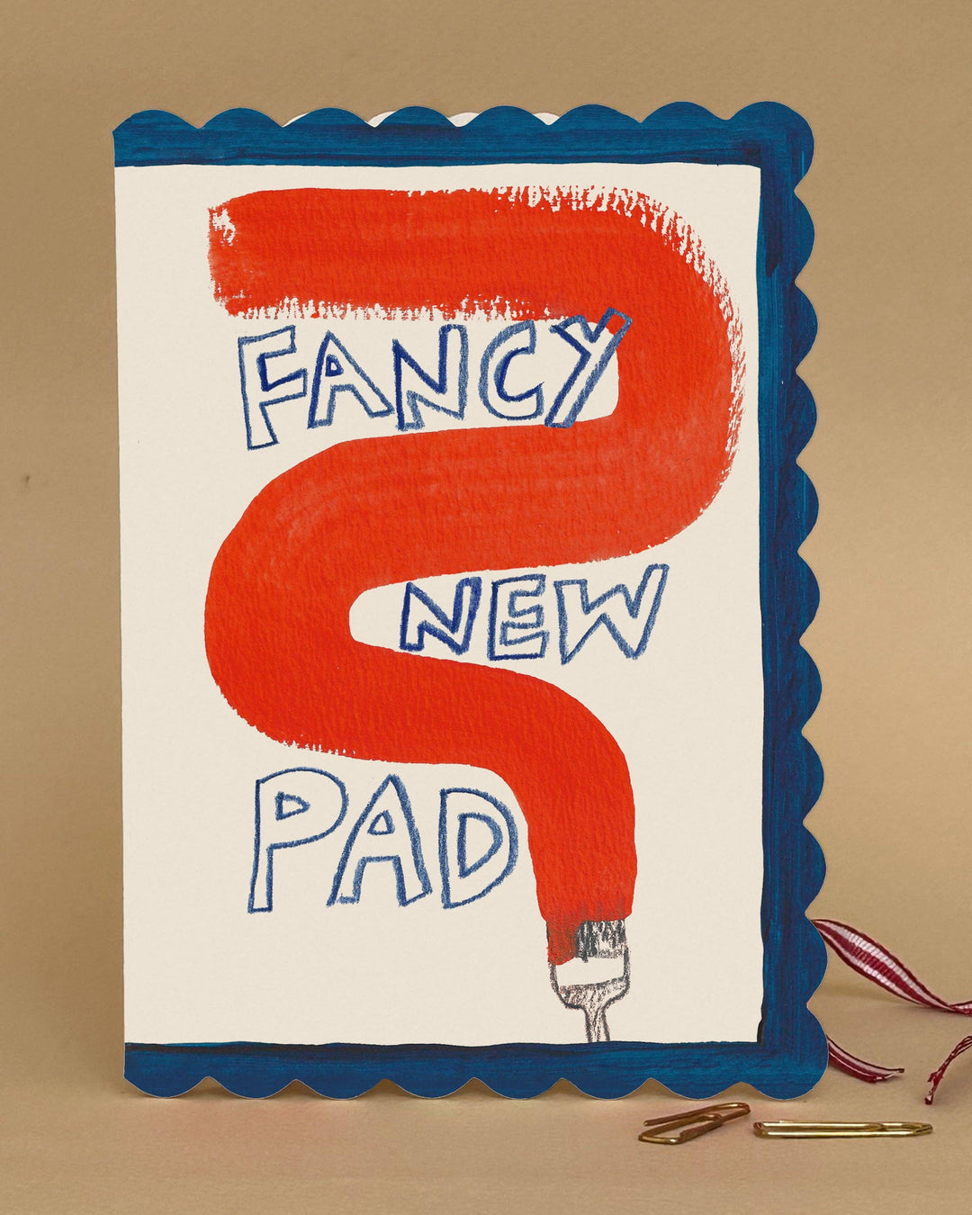 'Fancy New Pad' Greetings Card