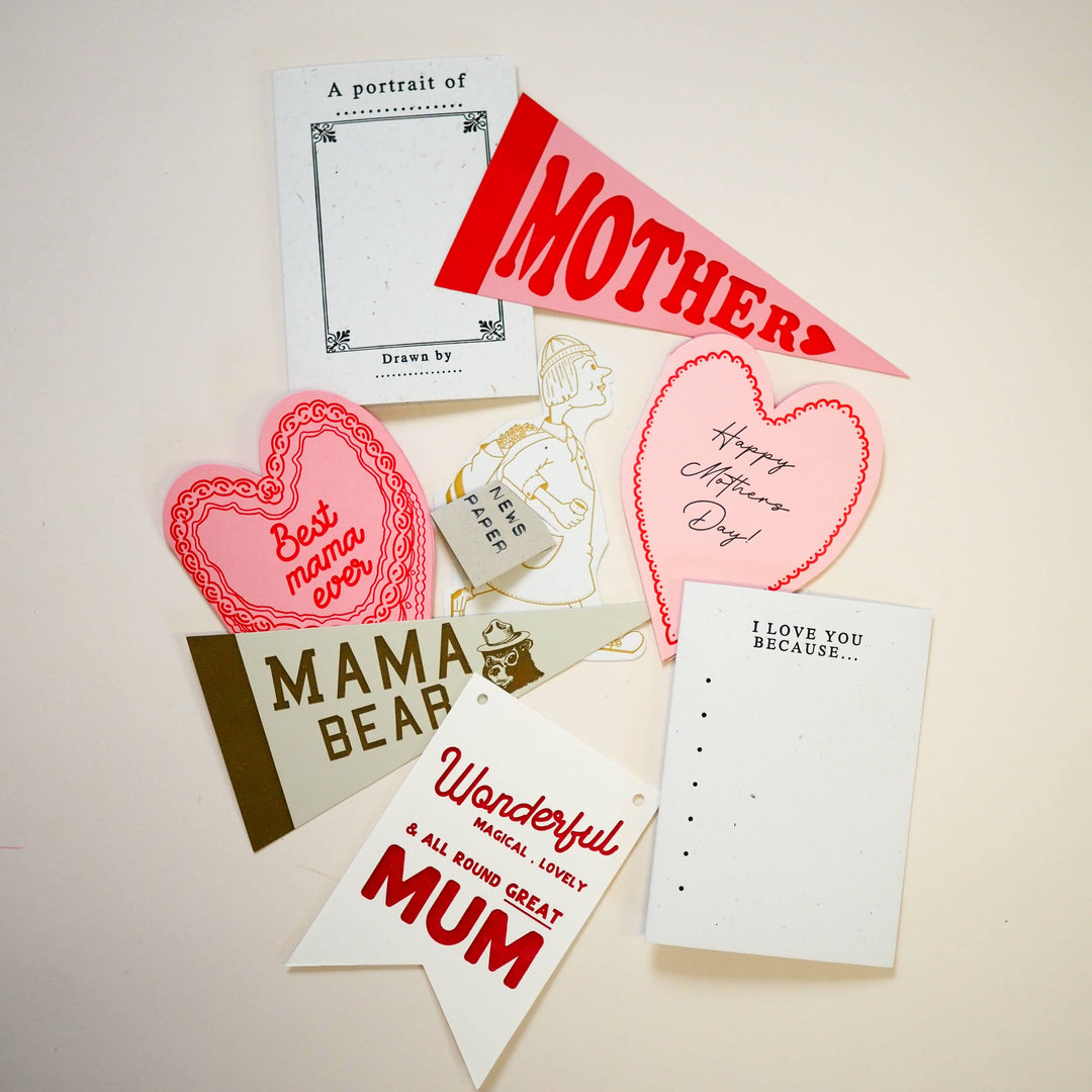 Mama bear pennant Mothers day card