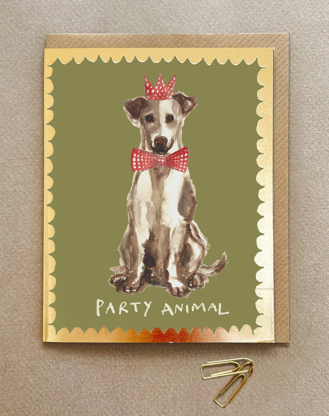 'Party Animal Dog' Greetings card FP3548