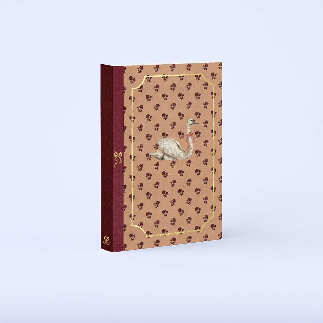 A5 Lay Flat Journal - Swan with Bow