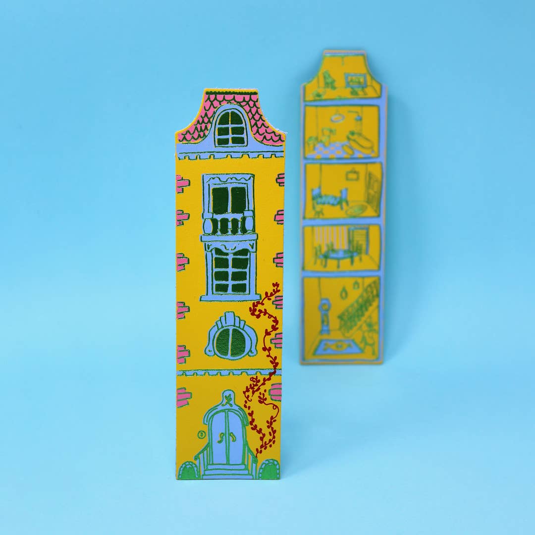 Dolls House Bookmark: Heritage Blue