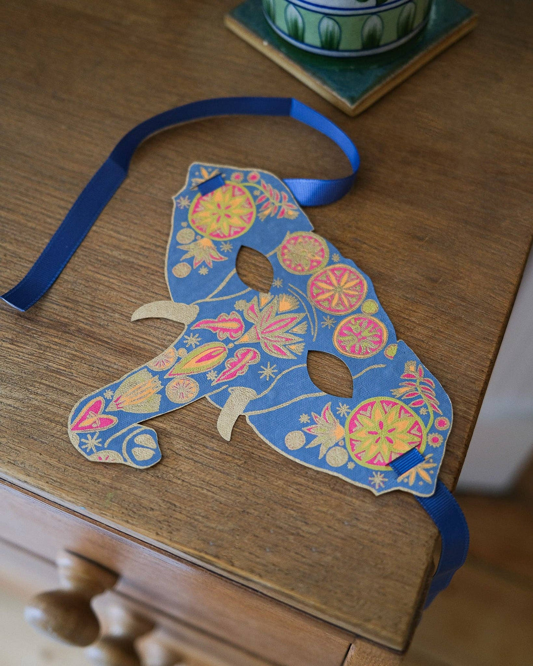 UK/EU: Elephant Mask Greeting Card