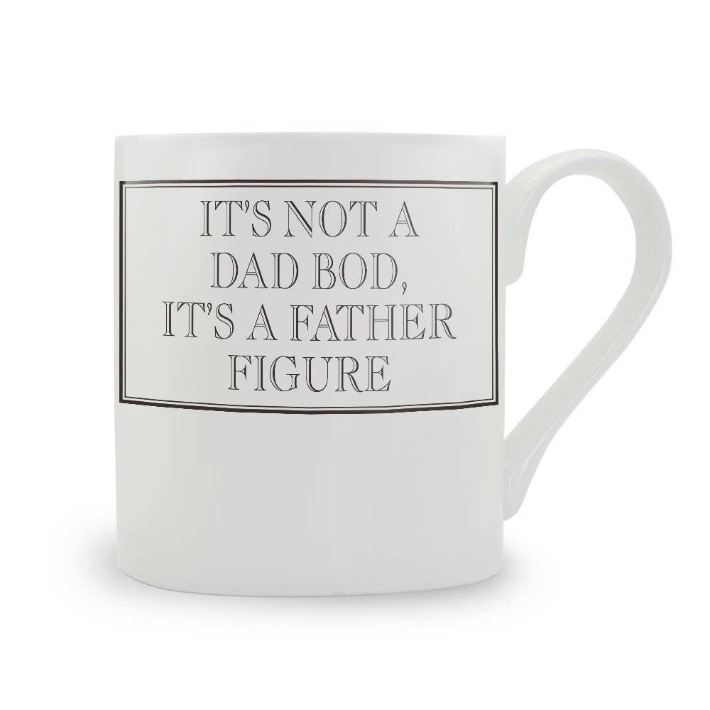 It's Not A Dad Bod, It's A Father Figure Bone China Mug: Blue / Large