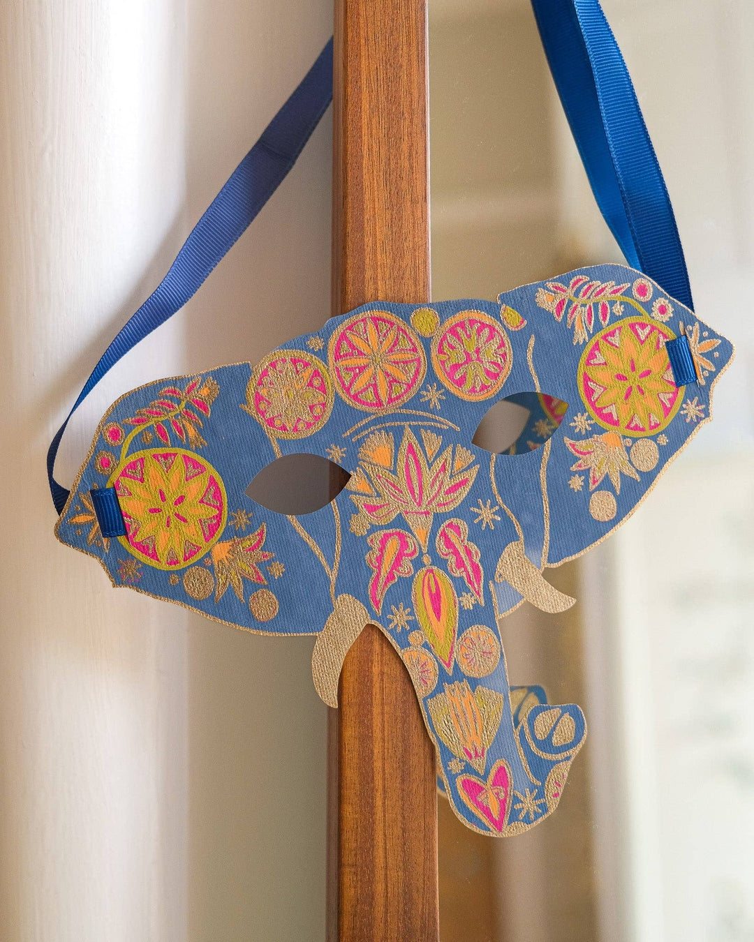 UK/EU: Elephant Mask Greeting Card