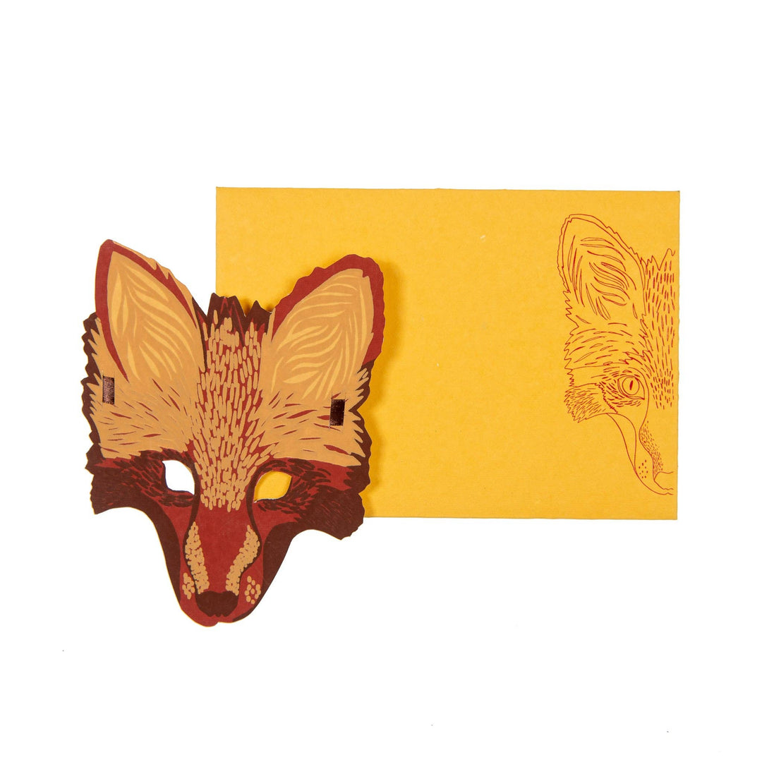 UK/EU: Fox Mask Greeting Card