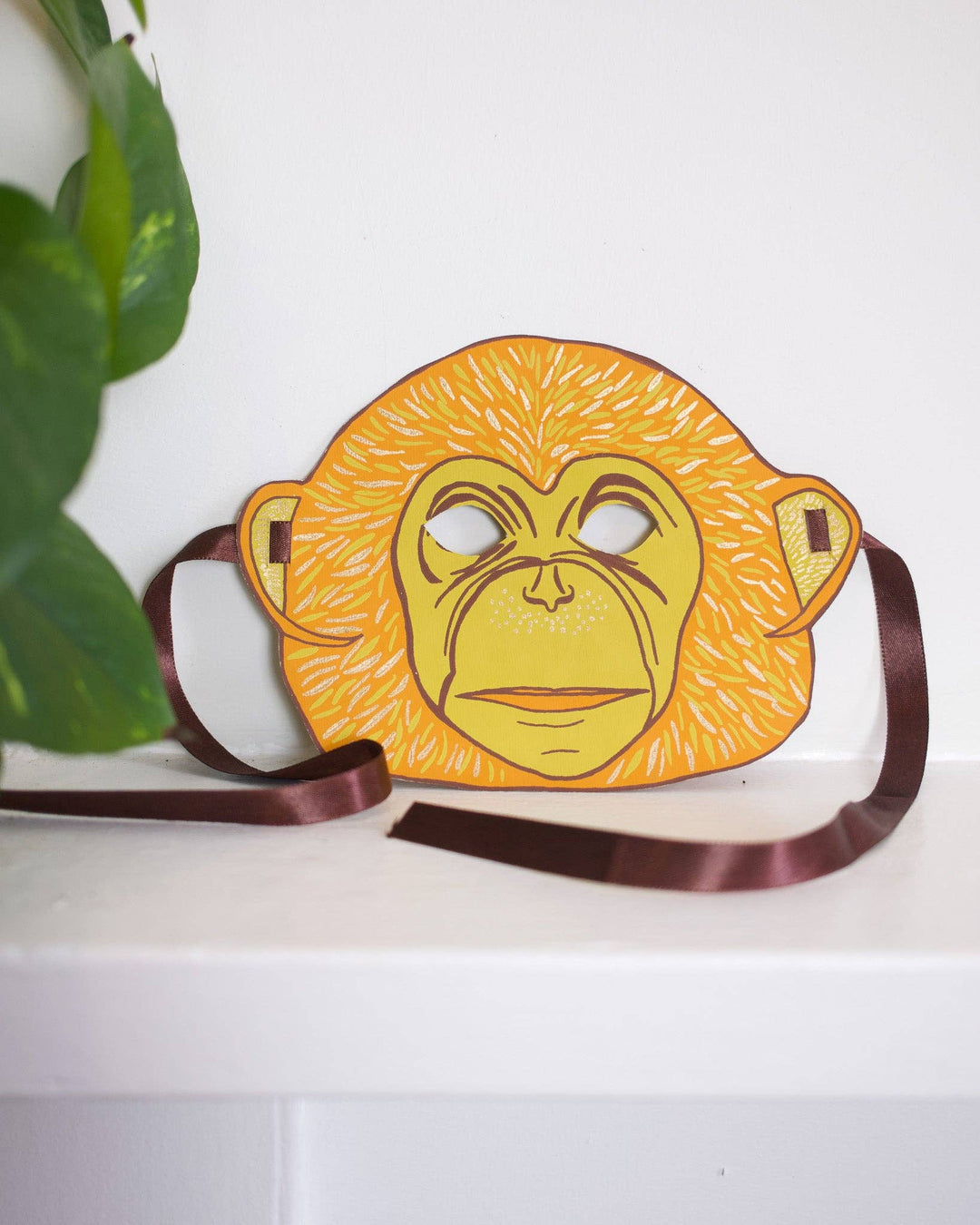 UK/EU: Monkey Mask Greeting Card