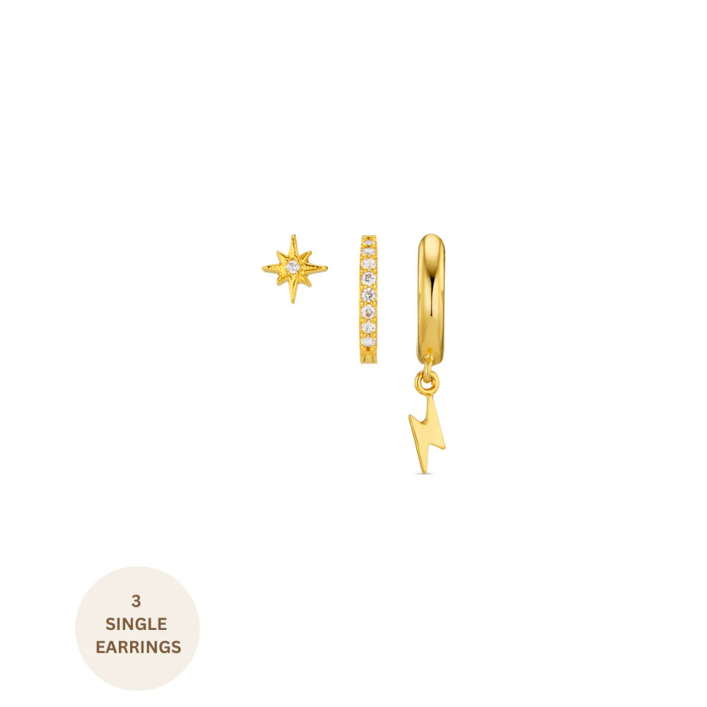 Starburst & lightning Hoop Ear Party