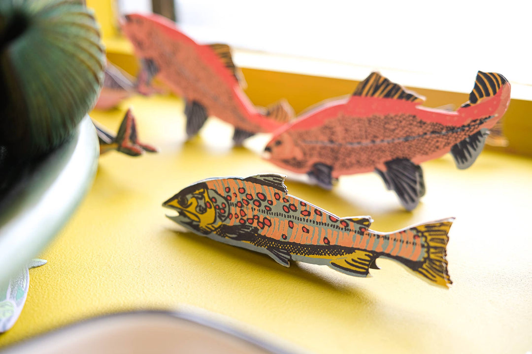 UK/EU: Trout Greeting Card : C5