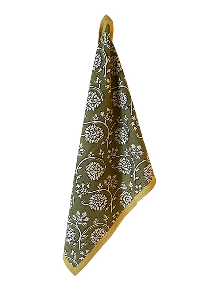 Deep green Tea Towel
