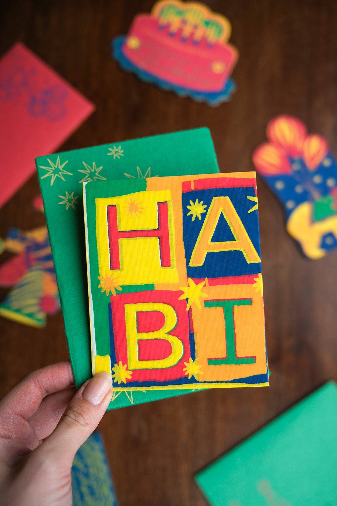 UK/EU: Happy Birthday Concertina Greeting Card