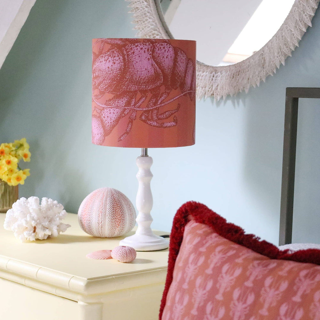 The Lobster Lampshade, Dusty Coral: Dusty Coral / 30cm / Lamp