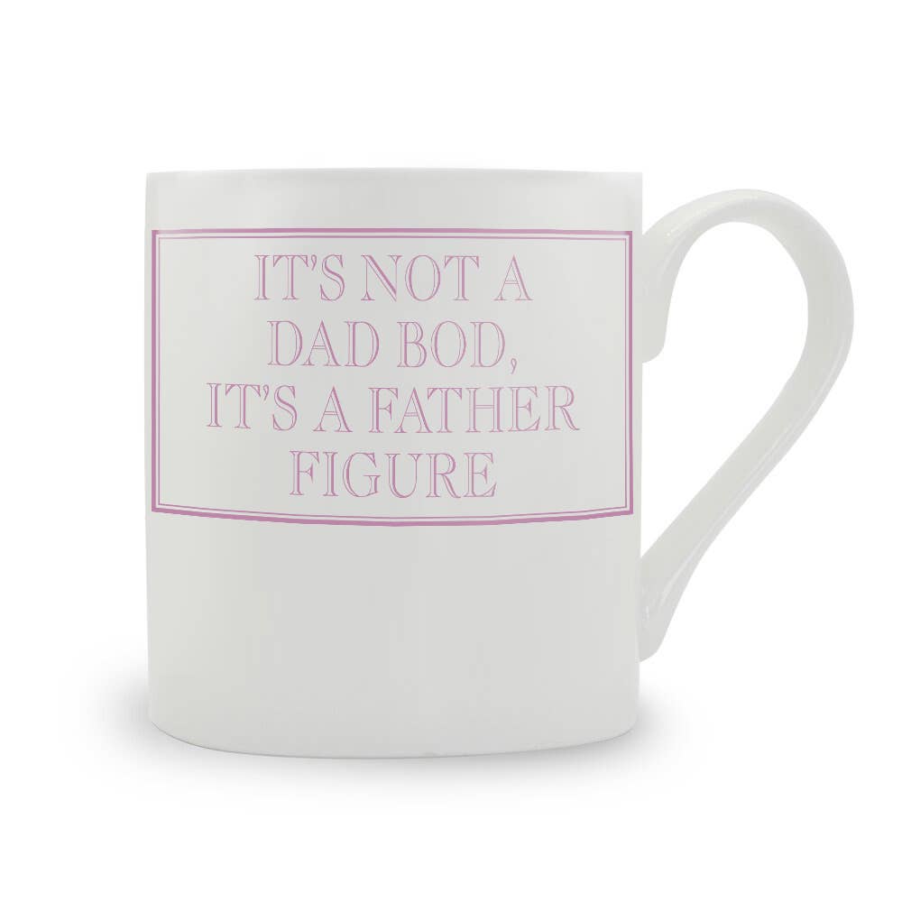 It's Not A Dad Bod, It's A Father Figure Bone China Mug: Blue / Large