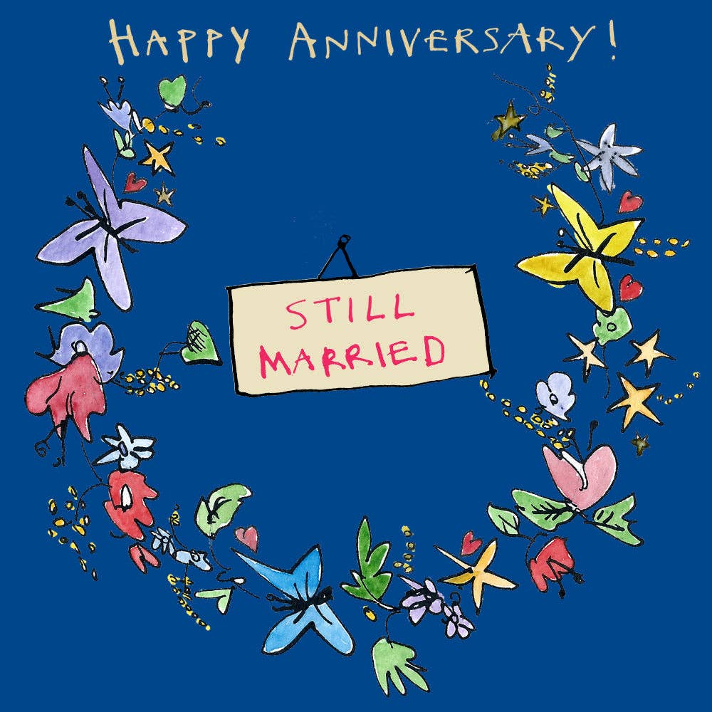 'Still Married Garland' Greetings Card, Garland , FP884