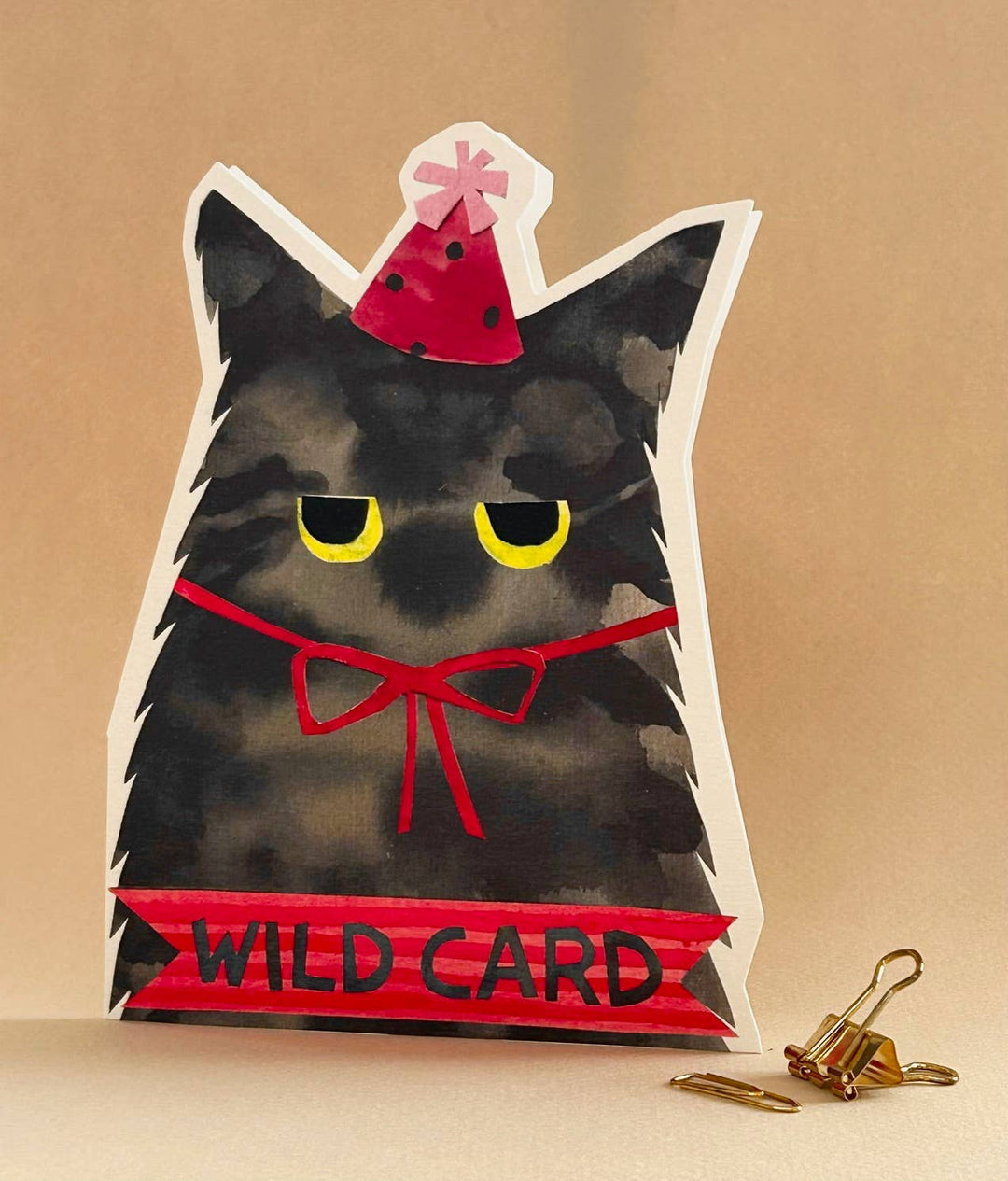 FP3589 Wild Card Cat Cut out Card