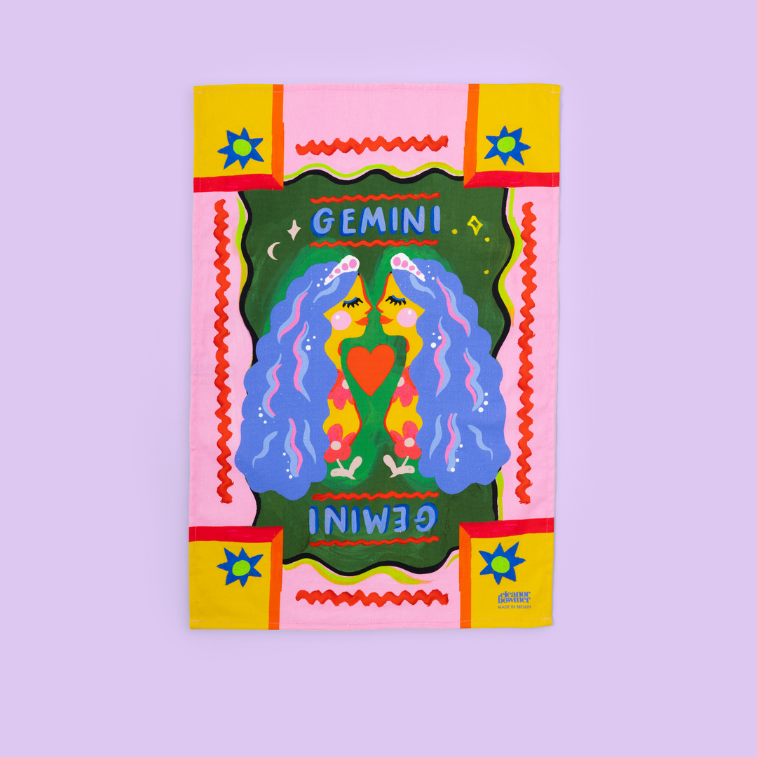 Gemini Zodiac Tea Towel