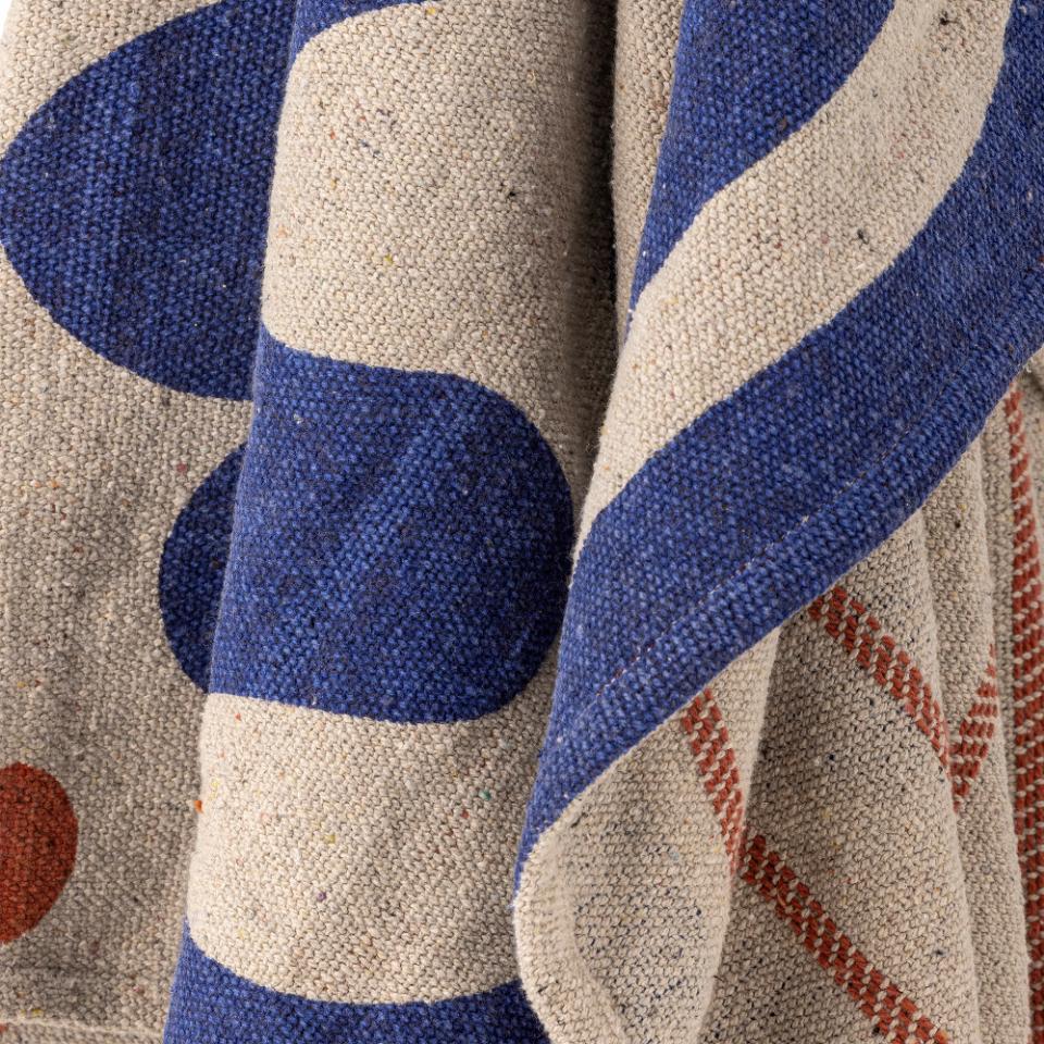 Eviaya Throw, Multi, Recycled Cotton
