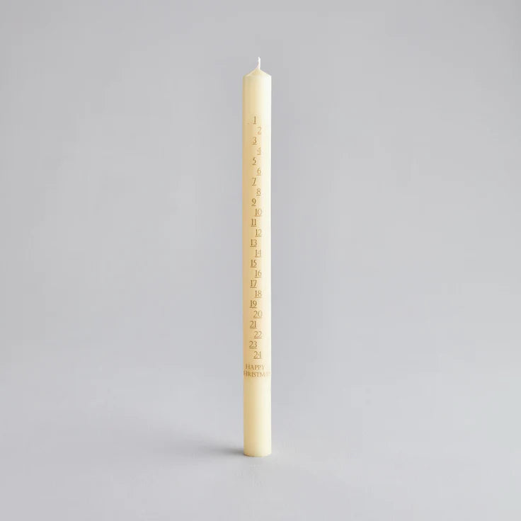 Advent Christmas Ivory 7/8"x12" Advent Candle