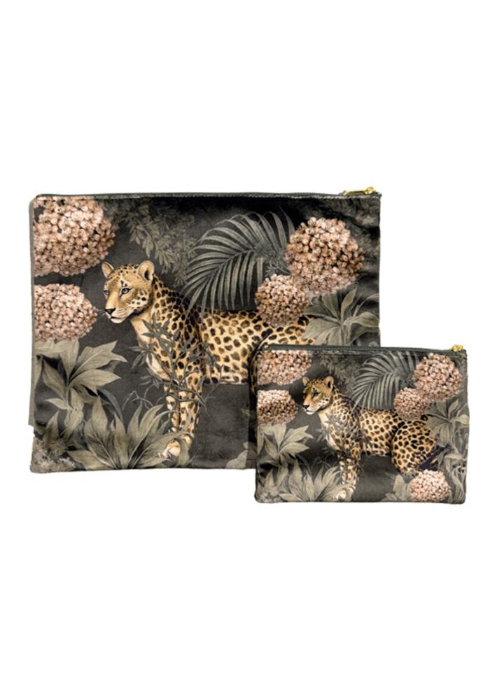 Makeup bag - Floral Leopard