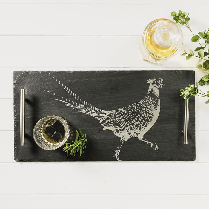 Slate Serving Tray- Large - Pheasant