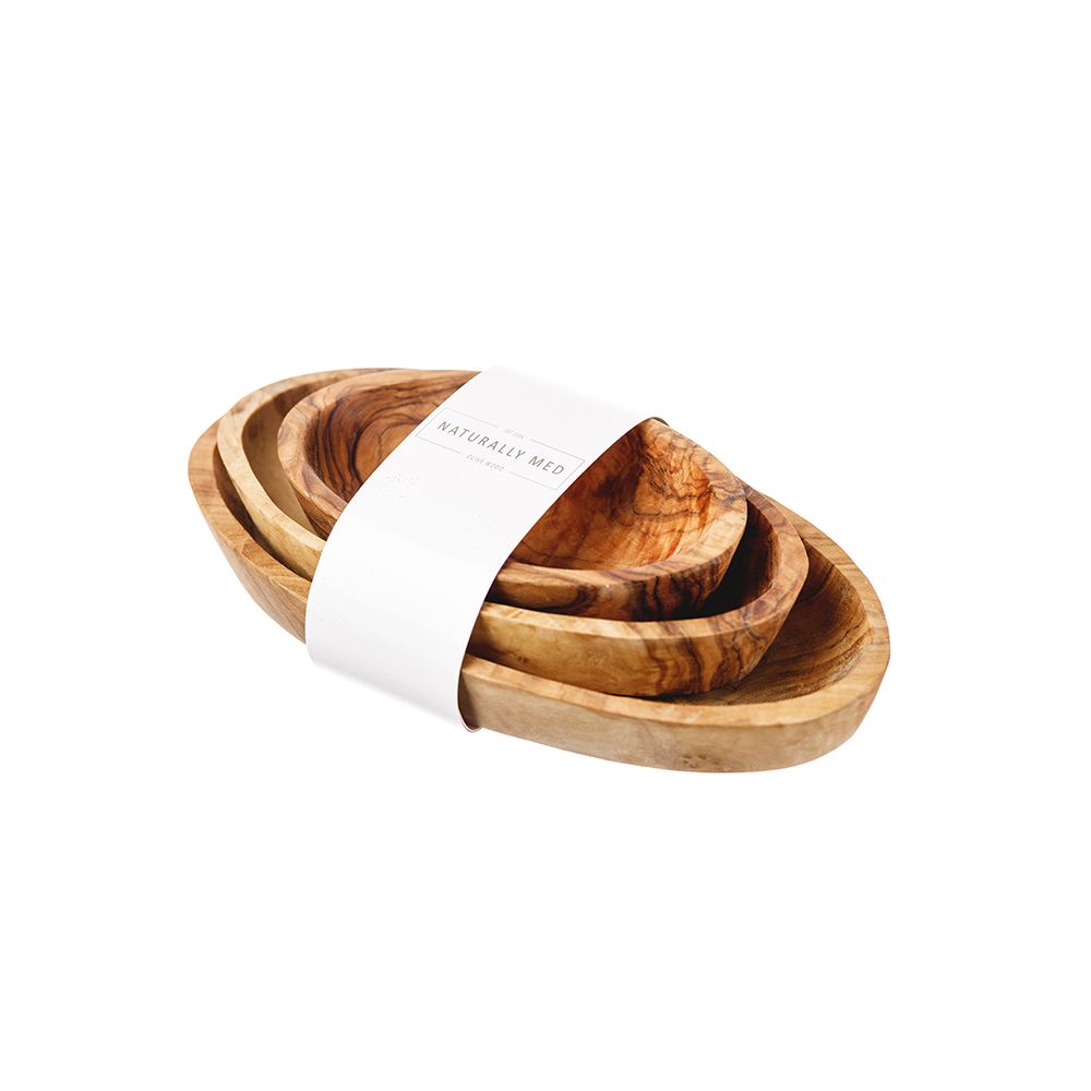 Olive Wood - Stacking Bowl Set