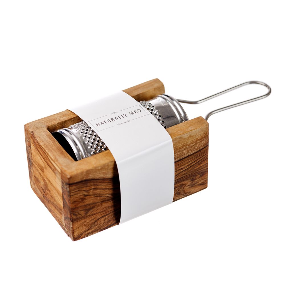 OLIVE WOOD - CHEESE GRATER
