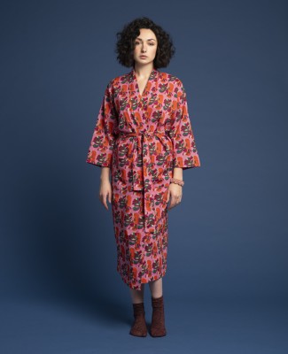 SPLIT PINK ORANGE Gown