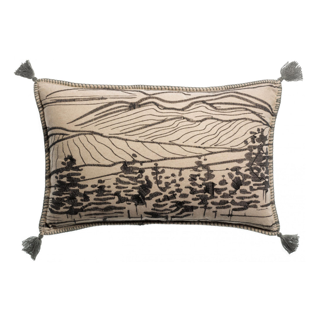 Dusko Embroidered Cushion Thym 40 X 65